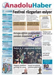 Festival rüzgarları esiyor - Anadolu Haber Gazetesi - Anadolu ...
