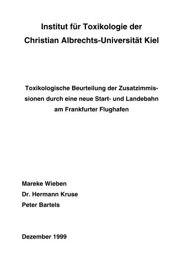 Institut für Toxikologie der Christian Albrechts-Universität Kiel