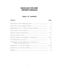 Vehicle for Hire Driver's Manual - City of Orlando