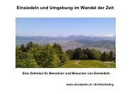 Präsentation Dorfmarketing: Einsiedeln und ... - Bezirk Einsiedeln