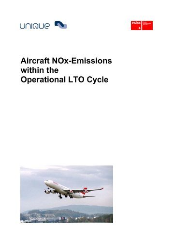 Aircraft NOx-Emissions within the Operational LTO ... - Zurich Airport