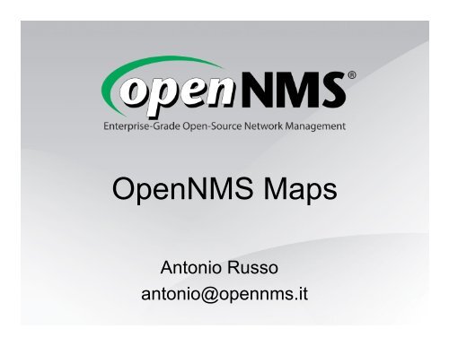 OpenNMS Maps - the OpenNMS User Conference Website!