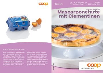 Mascarponetarte mit Clementinen - Coop@Home