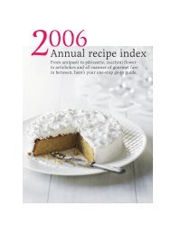 Annual recipe index - Australian Gourmet Traveller