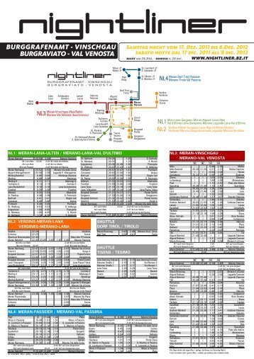 Nightliner Burggrafenamt-Vinschgau