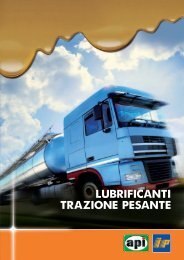 LUBRIFICANTI TRAZIONE PESANTE - Gruppo api