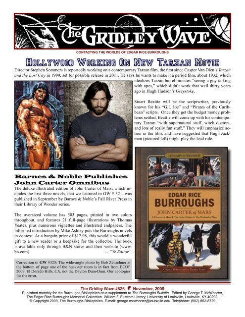 Hollywood Working On New Tarzan Movie Erbzine