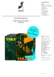 Edgar Rice Burroughs «Tarzan» Presseinformation - Walde + Graf