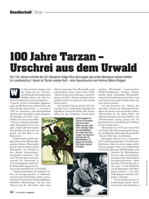 100 Jahre Tarzan Urschrei Aus Dem Urwald Walde Graf