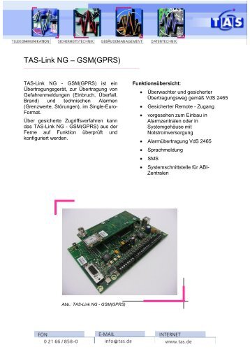 TAS-Link NG – GSM(GPRS)