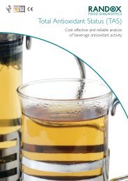 Total Antioxidant Status (TAS) - Randox Food Diagnostics