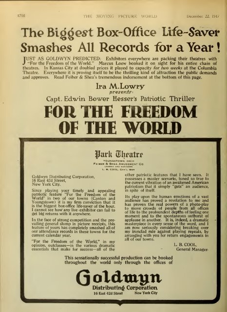 Moving Picture World (Dec 1917) - Learn About Movie Posters