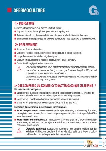 spermoculture g5 - Antibiolor