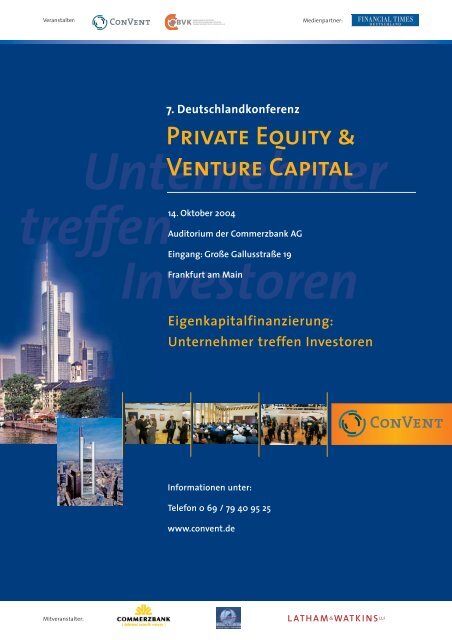 7. Deutschlandkonferenz Private Equity & Venture Capital - Convent