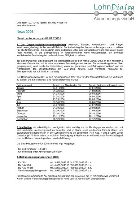 Dokument als pdf- Datei - LohnDialog Abrechnungs GmbH