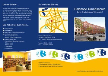 Flyer Halensee-Grundschule