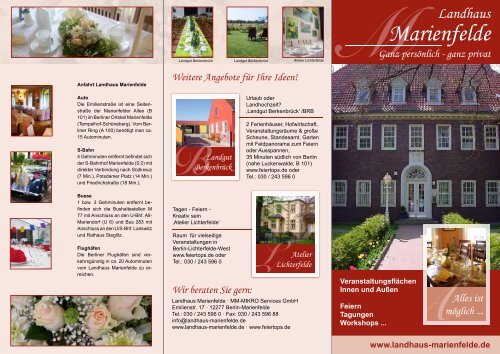 Landhaus Marienfelde Von Mm Mikro Services Gmbh