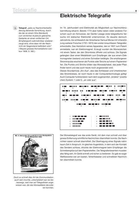 Telegrafie - Museum für Kommunikation, Bern