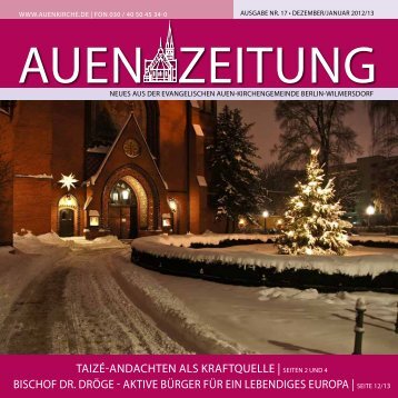 tAizÉ-ANdAchteN Als krAftQuelle | seiteN 2 uNd 4 ... - Auenkirche