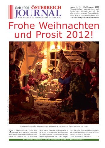 Frohe Weihnachten und Prosit 2012! - Österreich Journal