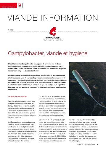 Campylobacter, viande et hygiène - Proviande Schweizer Fleisch