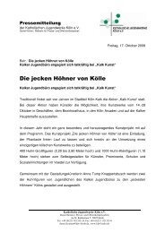 KJW Köln_Die jecken Höhner von Kölle_Kalker Jugendbüro_22 ...
