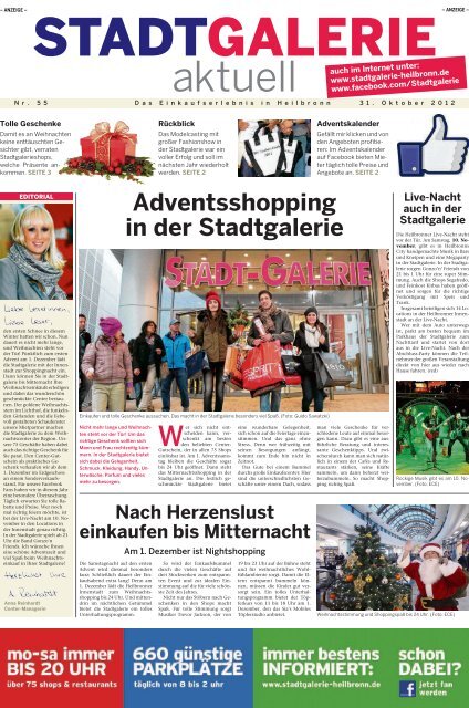 Adventsshopping in der Stadtgalerie - Stadtgalerie, Heilbronn