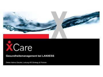 Gesundheitsmanagement bei LANXESS - pronova BKK - Come ...