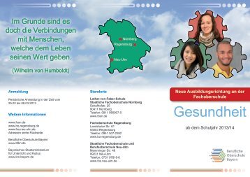 Ausbildungsrichtung Gesundheit - Berufliche Oberschule Regensburg