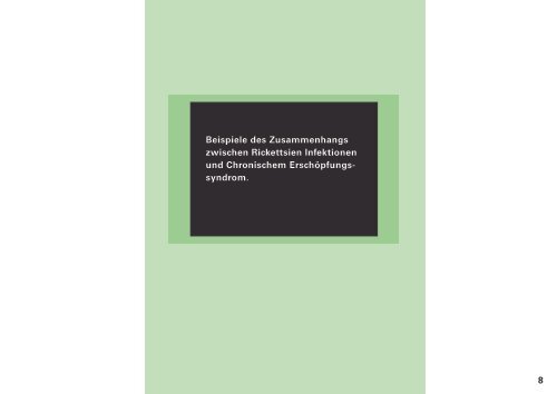 Werdegang der Rickettsien Infektionen - VBCI eV