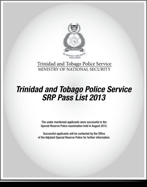 trinidad-and-tobago-police-service-srp-pass-list-2013