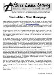 Mitteilungsblatt 01/10: Druckversion mit Terminliste - Pfarre Lainz ...