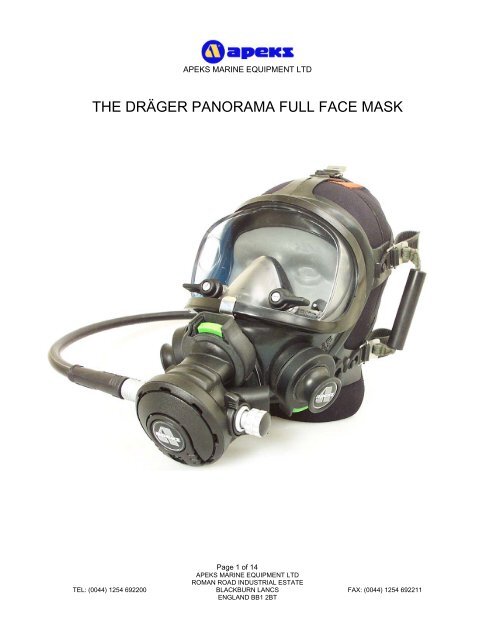 Dräger Panorama Full Face Mask - Apeks