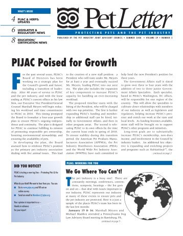 PIJAC Poised for Growth - Pet Industry Joint Advisory Council