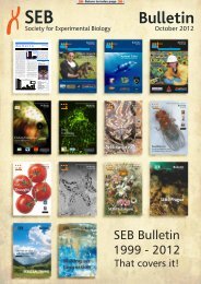 October 2012 Bulletin - The Society for Experimental Biology
