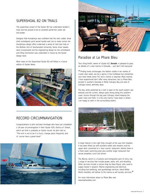 Download PDF - Oyster News 66 - Oyster Yachts