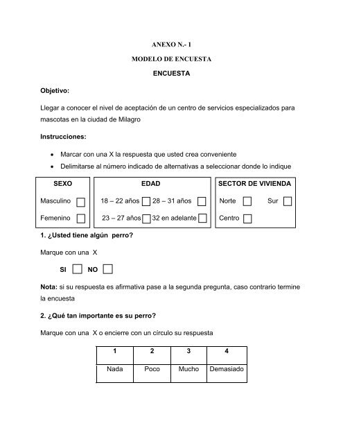 Nivel de Inversion en su perro - Repositorio de la Universidad ...