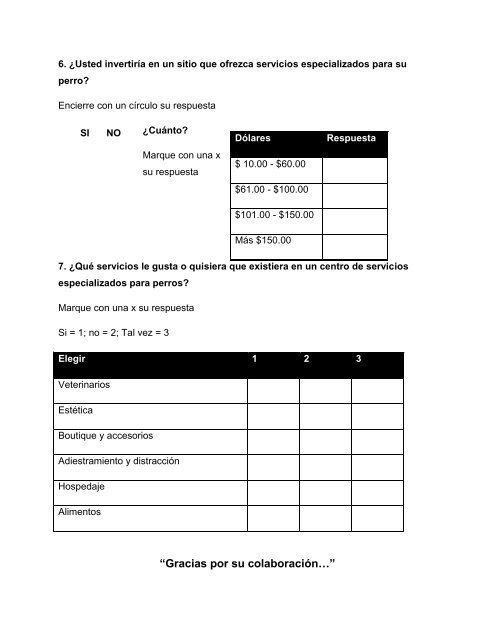 Nivel de Inversion en su perro - Repositorio de la Universidad ...