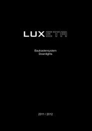 Downlight Baukasten 2011 2012 - LUXETA GmbH