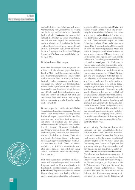 Tätigkeitsbericht 2004/2005 - Max-Planck-Institut für Immaterialgüter ...