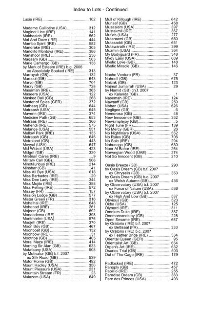 Tattersalls July Sale 2009