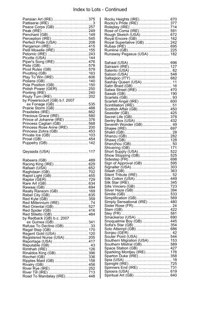 Tattersalls July Sale 2009