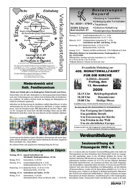 8. Jahrgang 6. November 2009 Nr. PARTNER ... - Stadt Zülpich