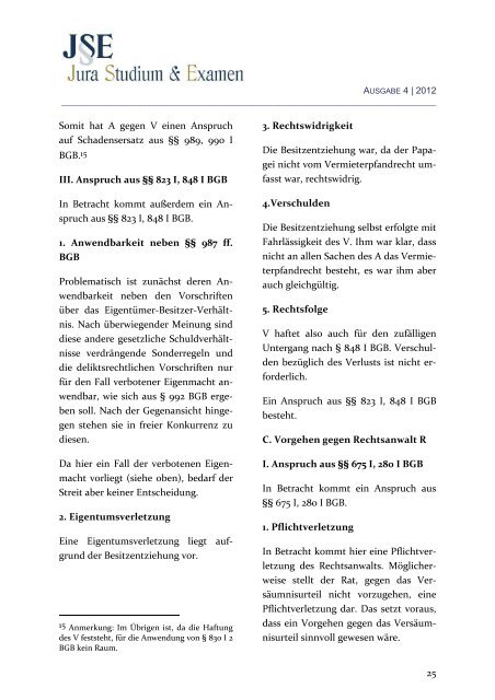 Christian F. Majer - Zeitschrift Jura Studium & Examen
