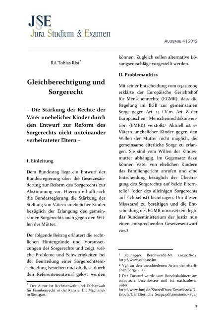 Christian F. Majer - Zeitschrift Jura Studium & Examen