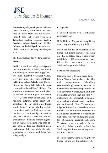 Christian F. Majer - Zeitschrift Jura Studium & Examen