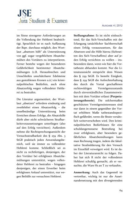 Christian F. Majer - Zeitschrift Jura Studium & Examen