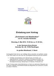 Einladung zum Vortrag - Landesverband Hochbegabung Baden ...