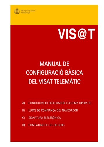 MANUAL DE CONFIGURACIÓ BÀSICA DEL VISAT TELEMÀTIC