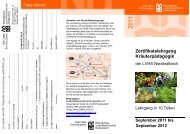 Zertifikatslehrgang Kräuterpädagogik - LVHS Niederalteich